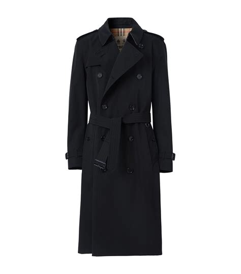 burberry long black trench coat|authentic Burberry trench coat.